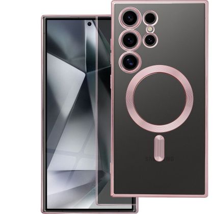Etui na Samsung S24 ULTRA Electro Mag Cover zgodne z MagSafe złoto różowe