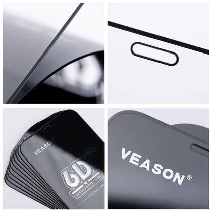Szkło Hartowane 6D do Samsung A24 4G / A25 Veason Pro Glass (SET 10in1) czarne