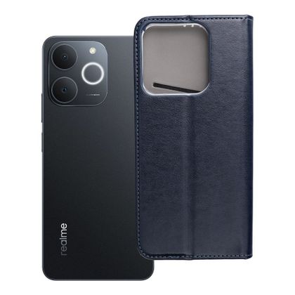 Etui z klapką na Realme NOTE 70 Smart Magneto granatowe