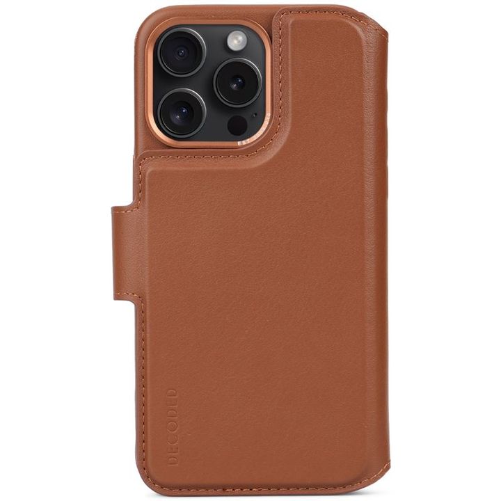 Decoded Leather Detachable Wallet, tan - iPhone 15 Pro Max na NearMe.pl