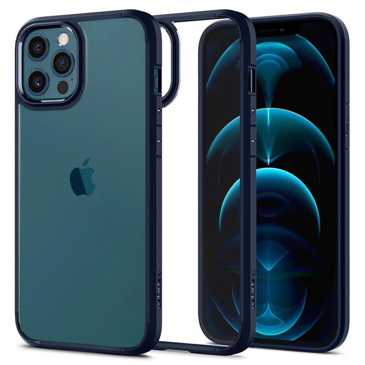 Spigen Ultra Hybrid, navy blue - iPhone 12/iPhone 12 Pro na NearMe.pl