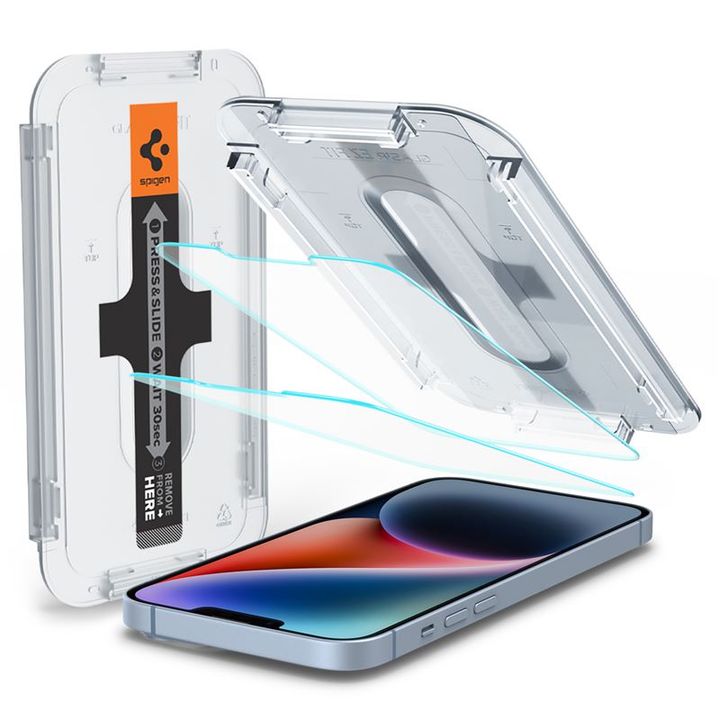 Spigen Glass tR EZ Fit HD 1 Pack open sensor - iPhone 16e/14/13/13 Pro na NearMe.pl