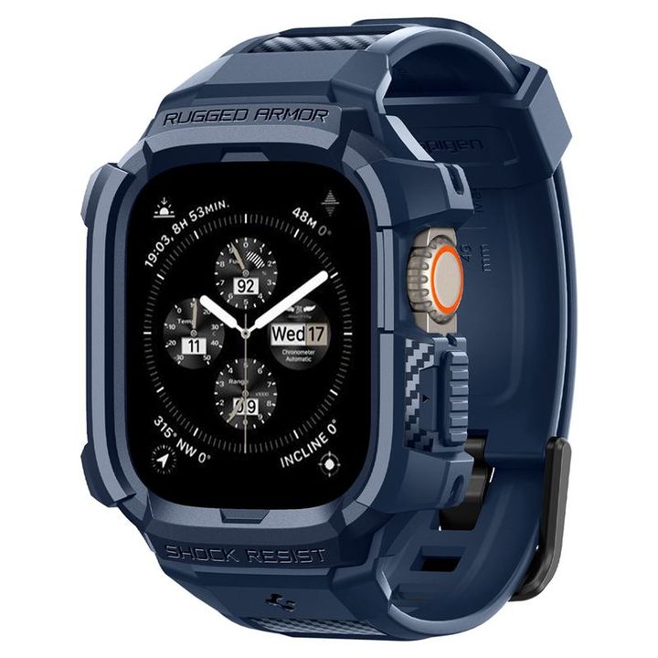Spigen Rugged Armor Pro, navy blue - Apple Watch Ultra 2/1 49mm na NearMe.pl