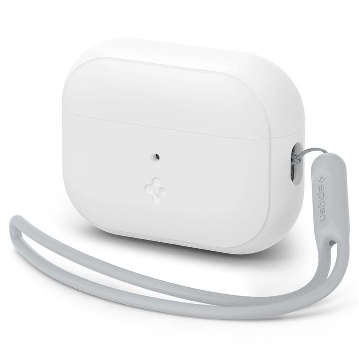 Spigen Case Silicone Fit White + Strap Gray - AirPods Pro (2nd Gen) na NearMe.pl