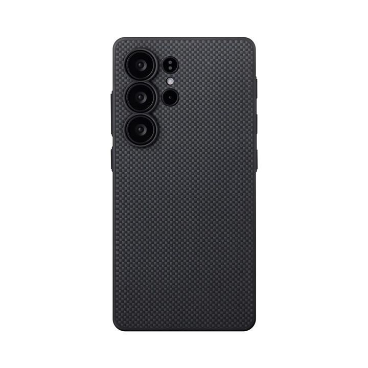 Pitaka PIN Button Case, Black/Grey Plain - Samsung Galaxy S25 Ultra na NearMe.pl