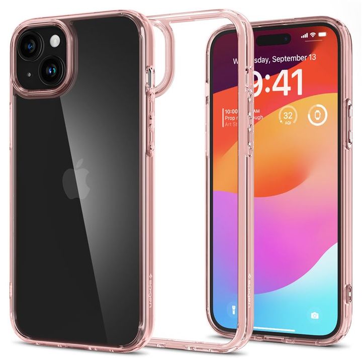Spigen Ultra Hybrid, rose crystal - iPhone 15 na NearMe.pl