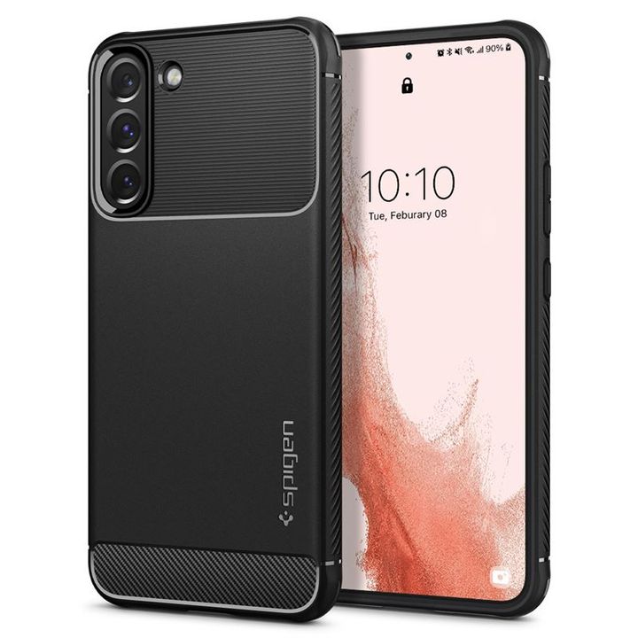 Spigen Rugged Armor, matte black - Samsung Galaxy S22 na NearMe.pl