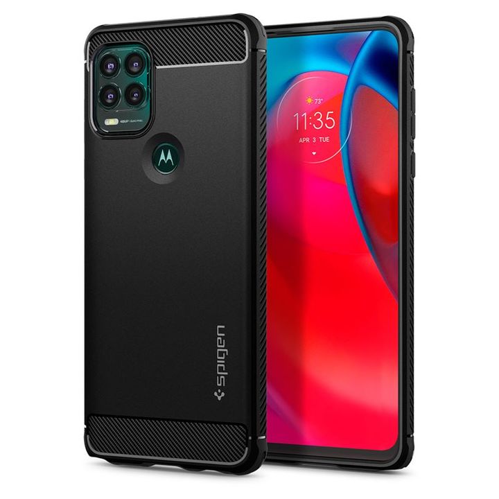 Spigen Rugged Armor, black - Motorola Moto G Stylus 5G na NearMe.pl