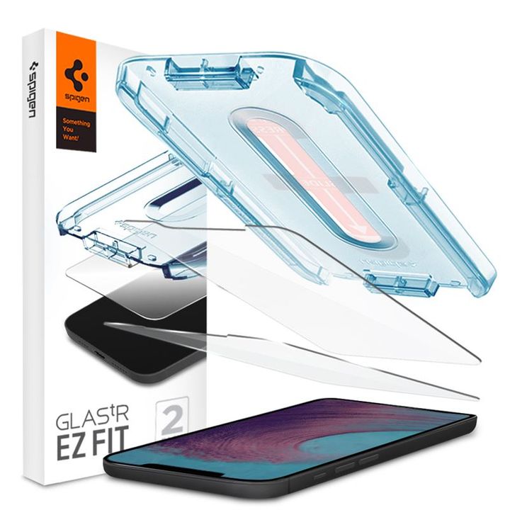 Spigen Glas tR EZ Fit, 2 Pack - iPhone 12 Pro Max na NearMe.pl