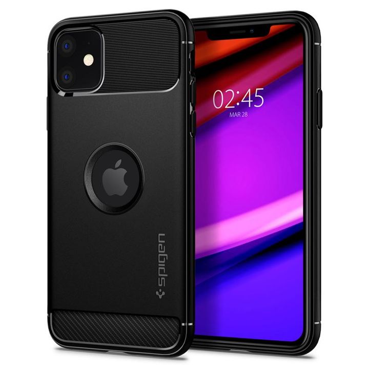 Spigen Rugged Armor, black - iPhone 11 na NearMe.pl