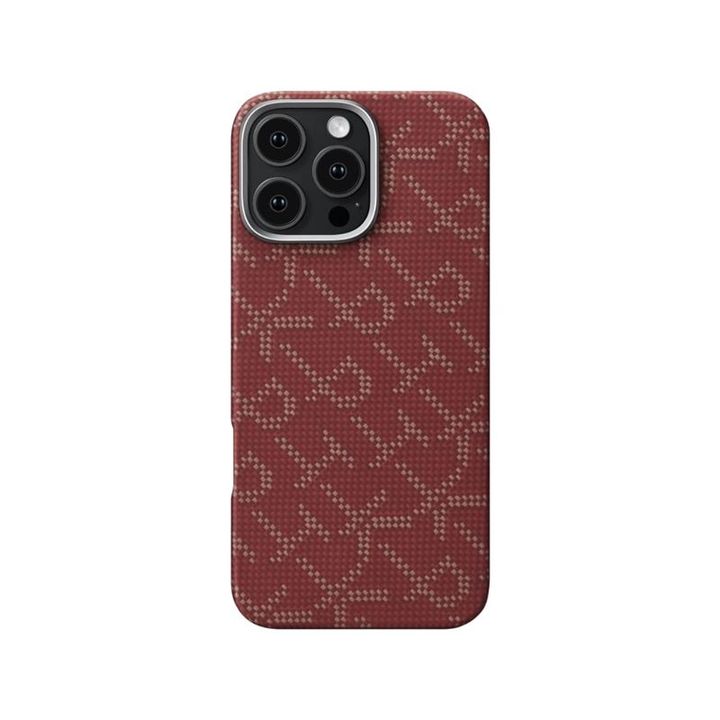 Pitaka Tactile Woven Case, PTK Red/Gold - iPhone 16 Pro na NearMe.pl