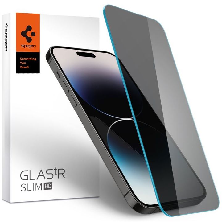 Spigen Glass tR Slim HD 1 Pack Anti Glare/Privacy Transparency Sensor Protection - iPhone 14 Pro Max na NearMe.pl