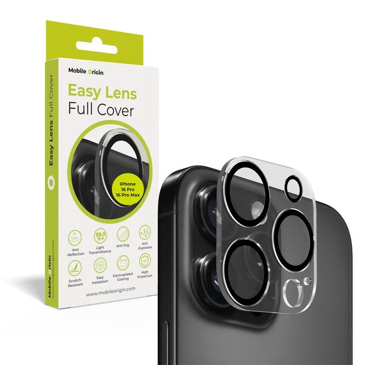 Mobile Origin Easy Lens full cover, clear - iPhone 16 Pro / 16 Pro Max na NearMe.pl