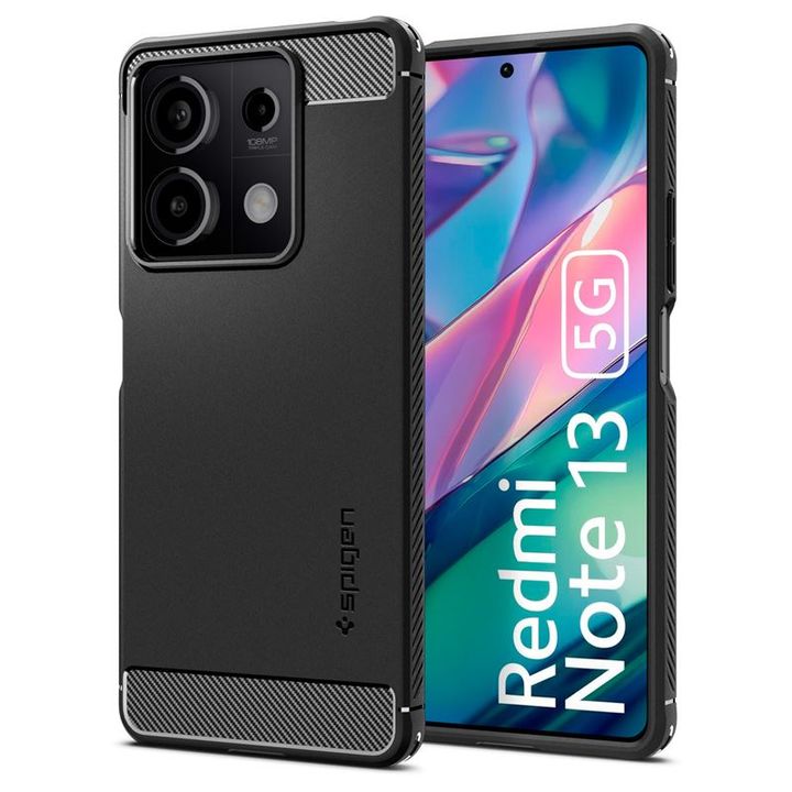 Spigen Rugged Armor, matte black - Xiaomi Redmi Note 13 5G na NearMe.pl