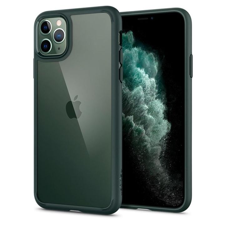 Spigen Ultra Hybrid, midn. green - iPhone 11 Pro na NearMe.pl