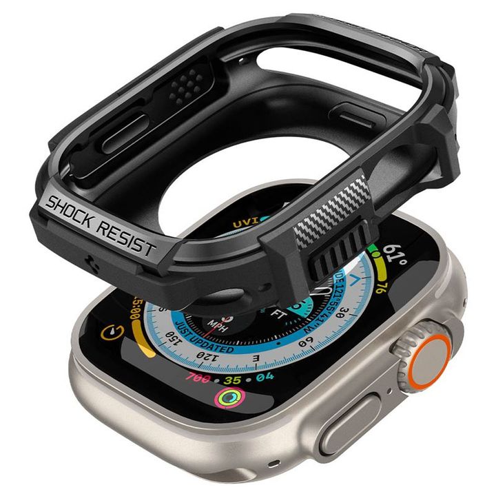 Spigen Rugged Armor, black - Apple Watch Ultra 2/Ultra 49mm na NearMe.pl