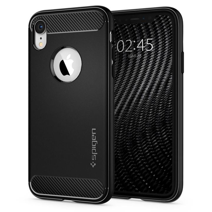 Spigen Rugged Armor, black - iPhone XR na NearMe.pl