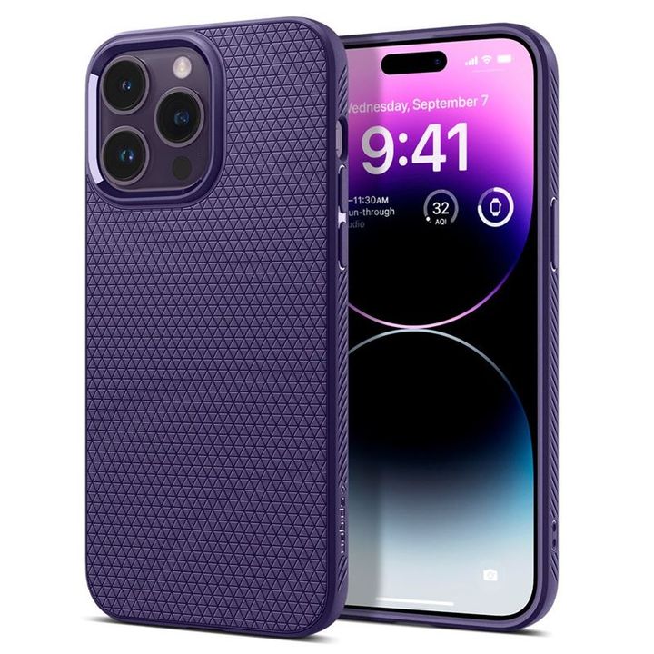 Spigen Liquid Air, deep purple - iPhone 14 Pro Max na NearMe.pl