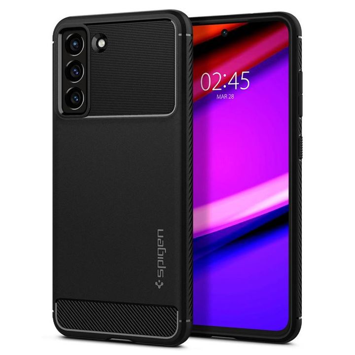 Spigen Rugged Armor, black - Samsung Galaxy S21 FE 5G na NearMe.pl