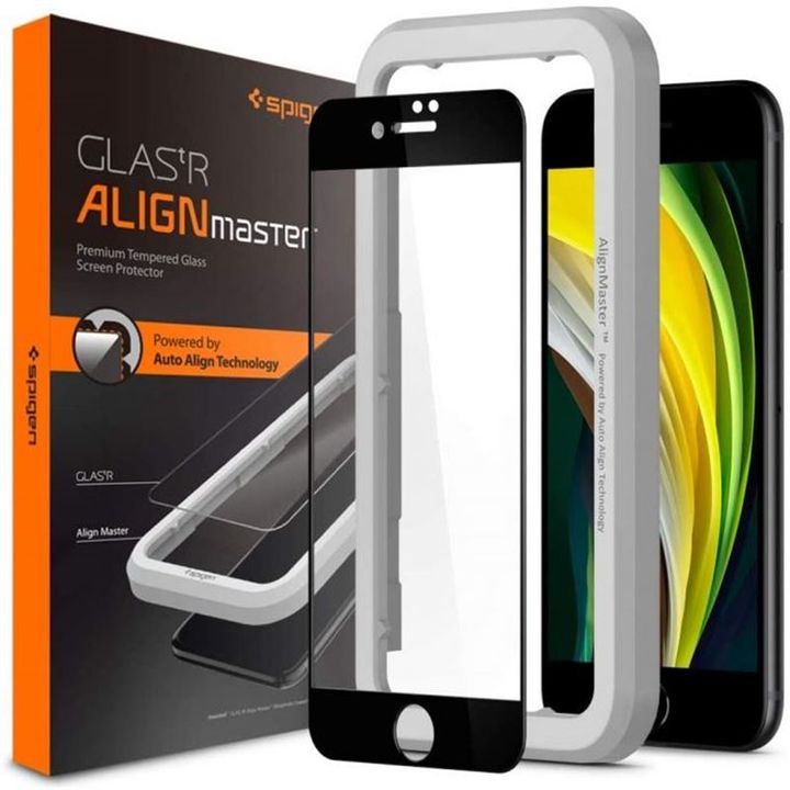 Spigen AlignMaster FC, black - iPhone SE (2022/2020)/8/7 na NearMe.pl
