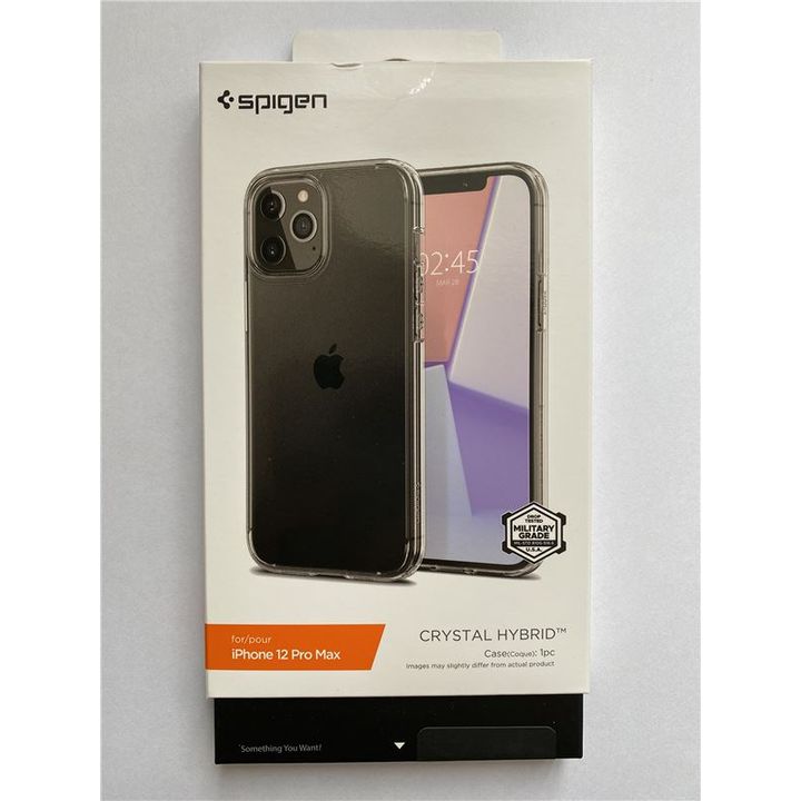 Spigen Crystal Hybrid, clear - iPhone 12 Pro Max na NearMe.pl