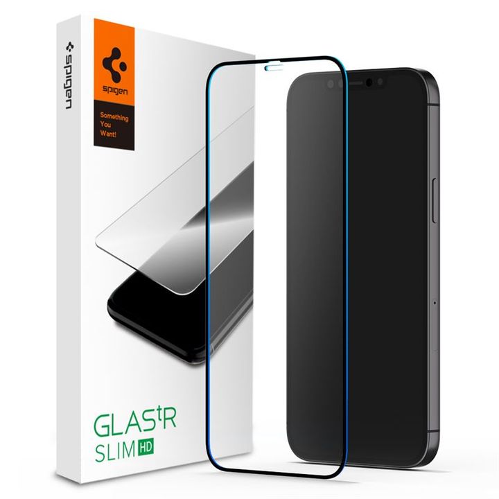 Spigen Glass FC HD 1 Pack, black - iPhone 12 Pro Max na NearMe.pl