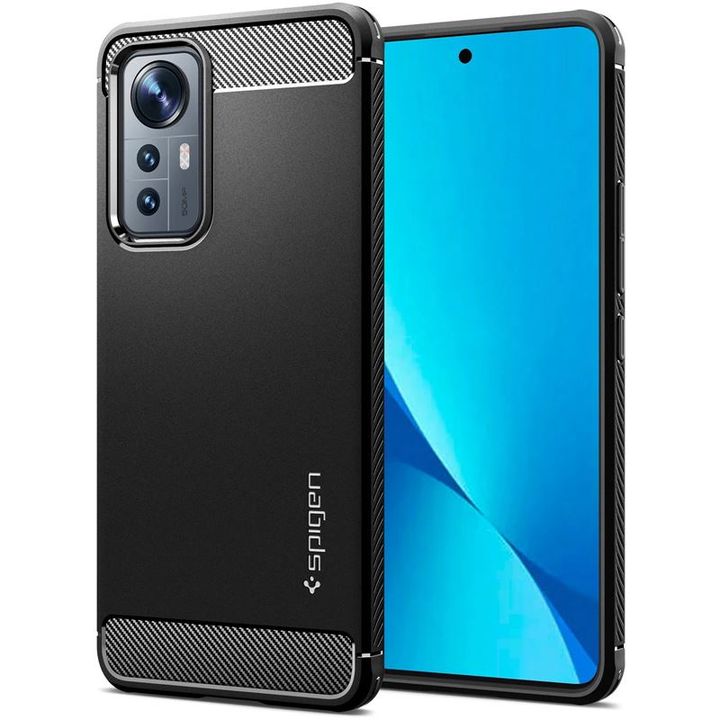 Spigen Rugged Armor, black - Xiaomi 12 Lite na NearMe.pl