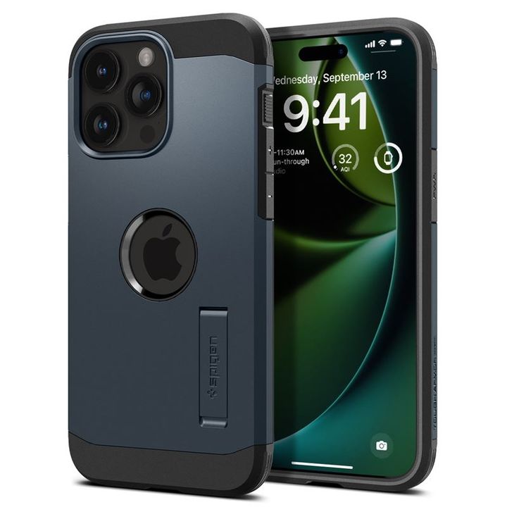 Spigen Tough Armor MagSafe, metal slate - iPhone 15 Pro Max na NearMe.pl