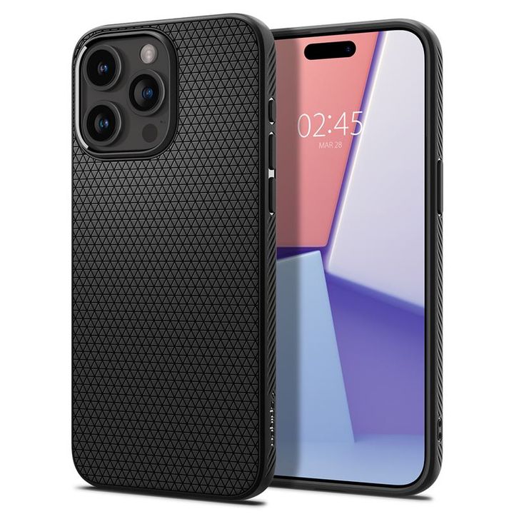 Spigen Liquid Air, matte black - iPhone 15 Pro na NearMe.pl