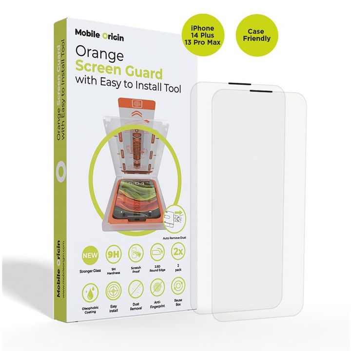 Mobile Origin Screen Guard iPhone 14 Plus / 13 Pro Max with easy applicator 2 pack na NearMe.pl