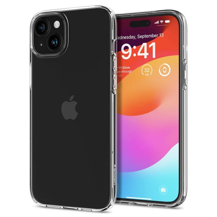 Spigen Liquid Crystal, crystal clear - iPhone 15 Plus na NearMe.pl