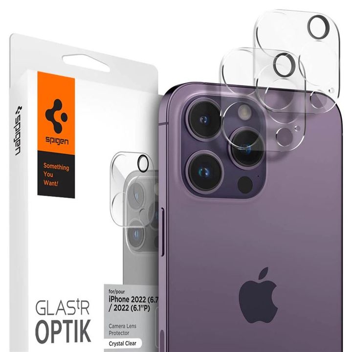 Spigen Glass Optik 2 Pack, clear - iPhone 14 Pro/iPhone 14 Pro Max na NearMe.pl