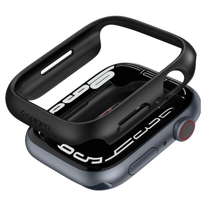 Spigen Thin Fit, black - Apple Watch 9/8/7 41mm na NearMe.pl