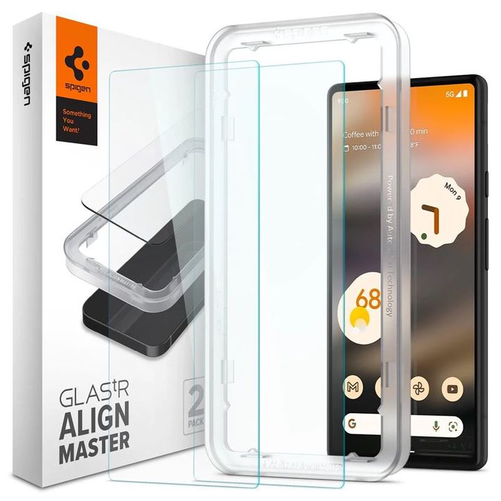 Spigen Glass AlignMaster 2 Pack, clear - Google Pixel 6a na NearMe.pl