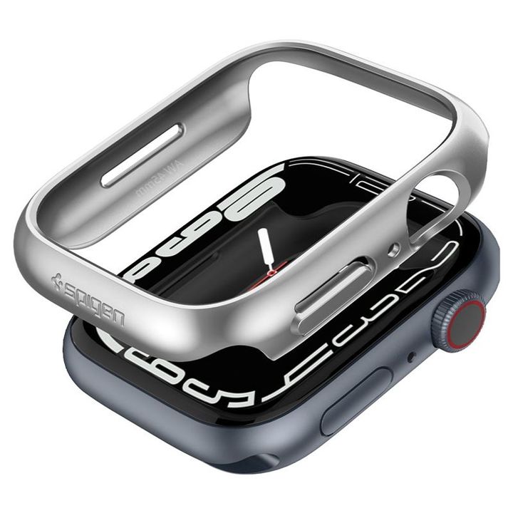 Spigen Thin Fit, graphite - Apple Watch 9/8/7 45mm na NearMe.pl