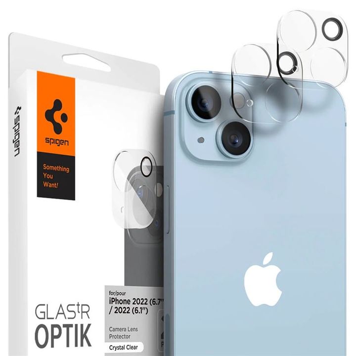 Spigen Glass Optik 2 Pack, clear - iPhone 14/iPhone 14 Plus na NearMe.pl