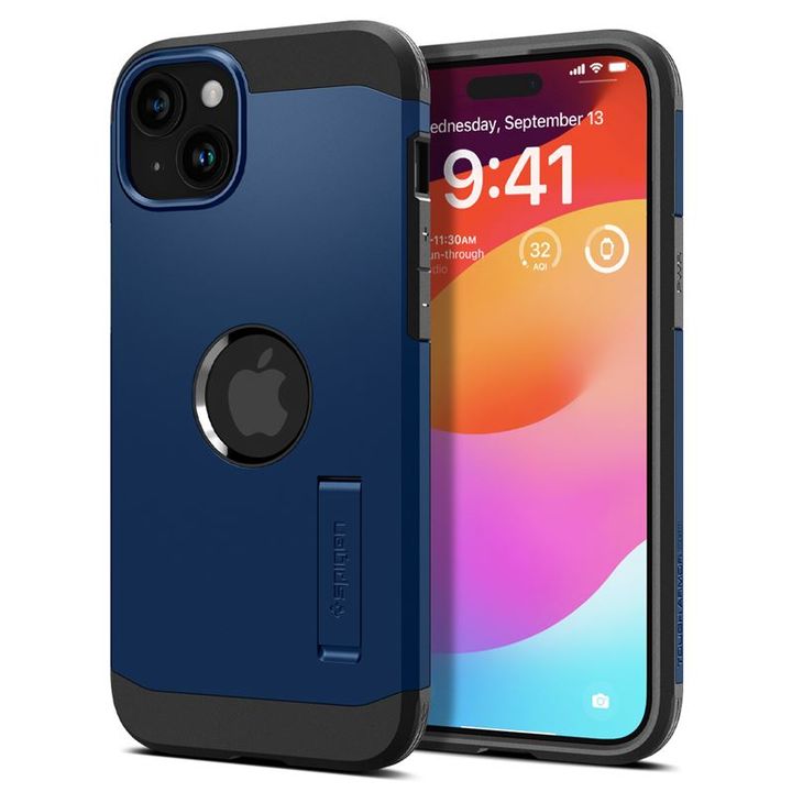 Spigen Tough Armor MagSafe, navy blue - iPhone 15 Plus na NearMe.pl
