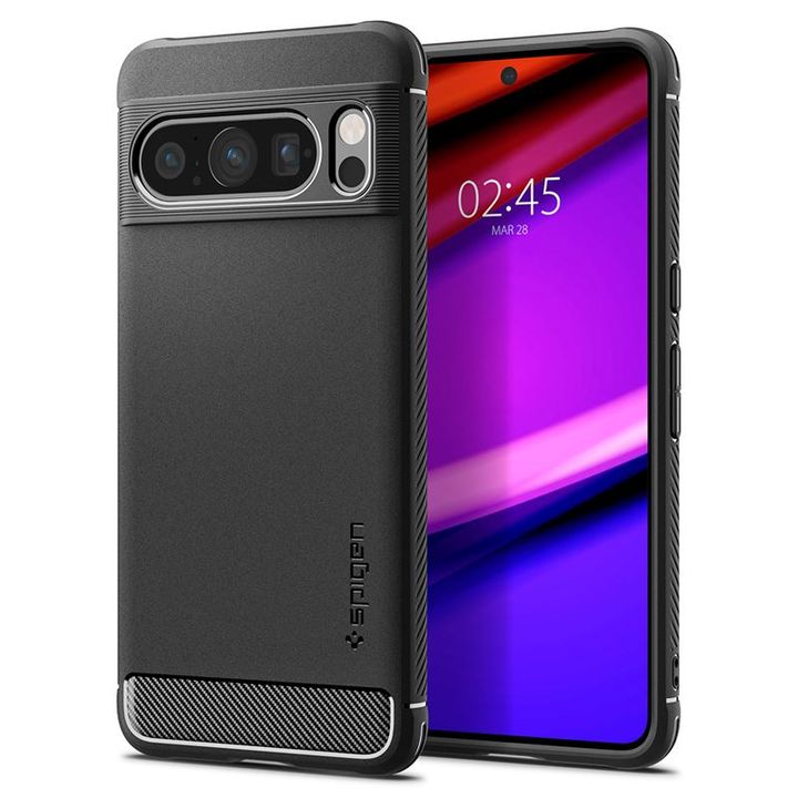 Spigen Rugged Armor, matte black - Google Pixel 8 Pro na NearMe.pl
