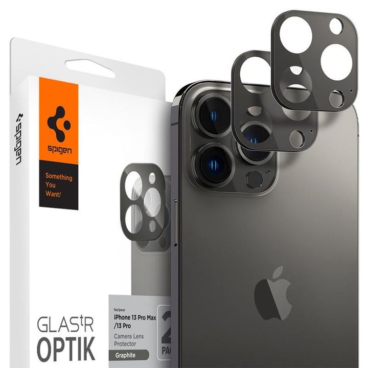 Spigen tR Optik 2 Pack, graphite - iPhone 13 Pro/13 Pro Max na NearMe.pl