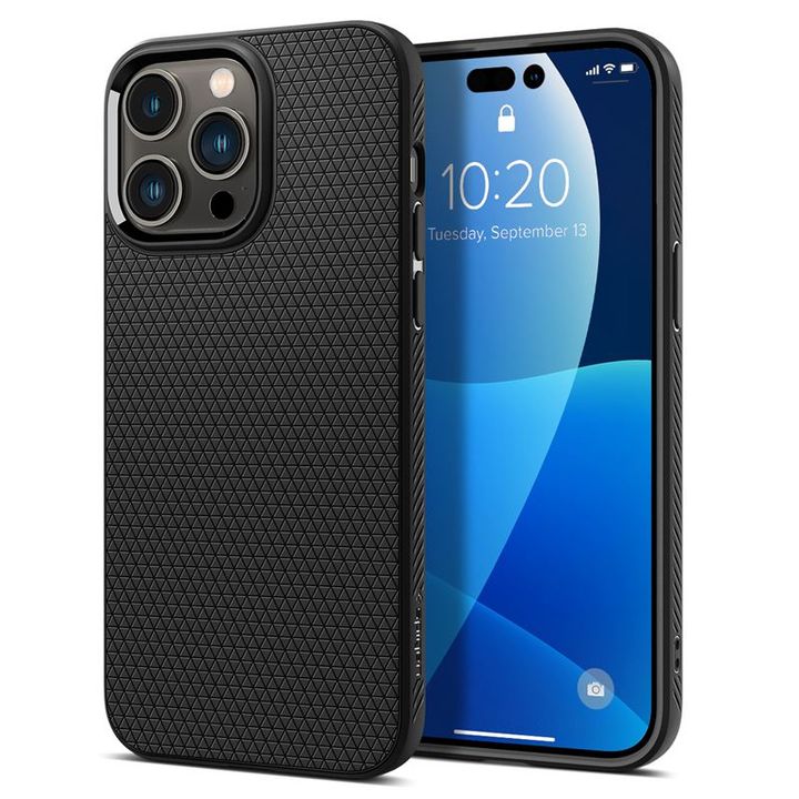 Spigen Liquid Air, matte black - iPhone 14 Pro Max na NearMe.pl