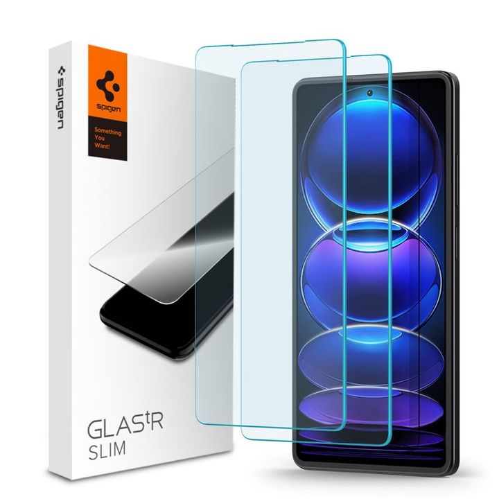 Spigen Glass tR Slim 2 Pack - Xiaomi Redmi Note 12 Pro 5G/Redmi Note 12 Pro+ 5G/POCO X5 Pro 5G na NearMe.pl