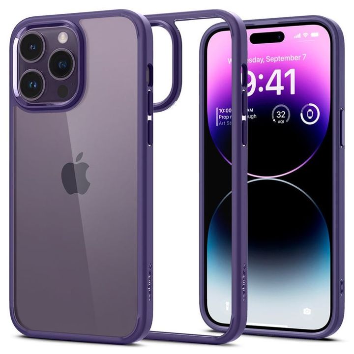 Spigen Ultra Hybrid, deep purple - iPhone 14 Pro Max na NearMe.pl