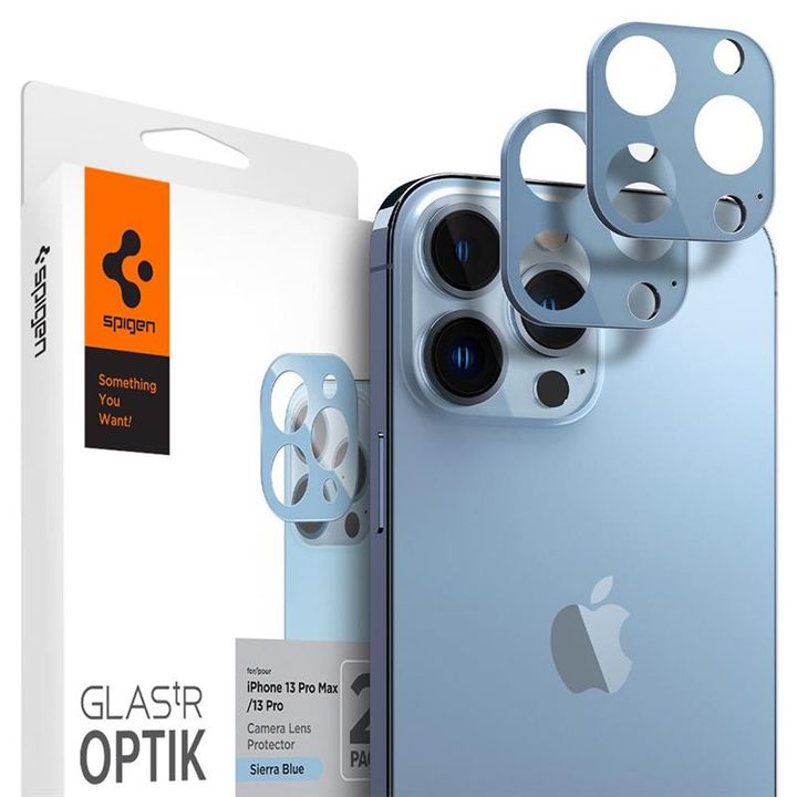 Spigen tR Optik 2 Pack, sierra blue - iPhone 13 Pro/13 Pro Max na NearMe.pl
