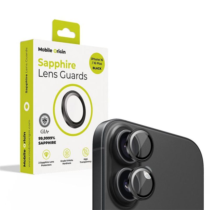 Mobile Origin Sapphire Lens guards, black - iPhone 16/16 Plus na NearMe.pl