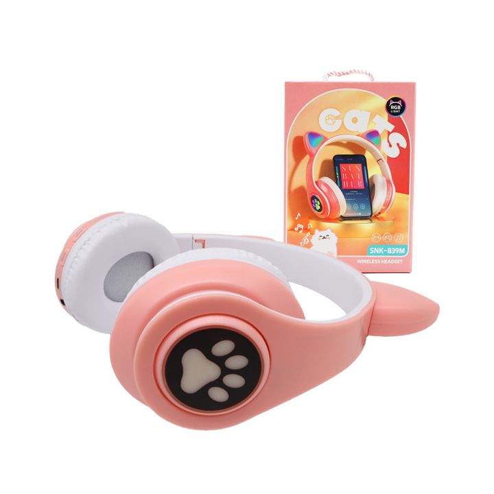 SŁUCHAWKI NAUSZNE BLUETOOTH KIDS CAT RÓŻOWE PINK na NearMe.pl
