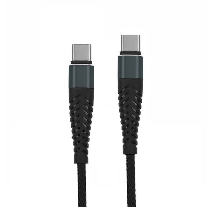 REDX KABEL USB PD TYP-C DO TYP-C CZARNY 2M OPLOT WZMACNIANY na NearMe.pl