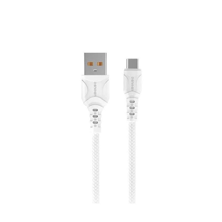 DENMEN KABEL USB TYP-C  BIAŁY 2.4A 1M DC05 na NearMe.pl
