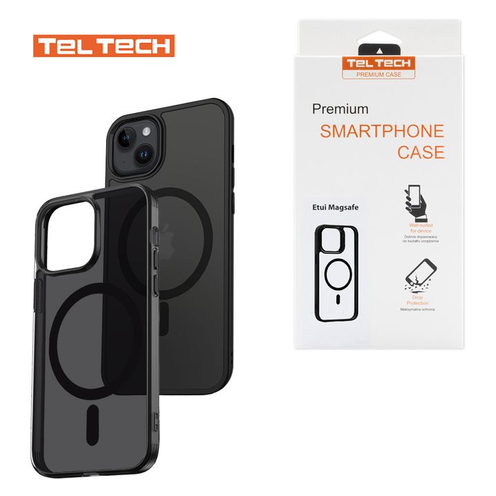 TELTECH MAGSAFE CASE DO IPHONE 13/14 ETUI NAKŁADKA FUTERAŁ CZARNY na NearMe.pl