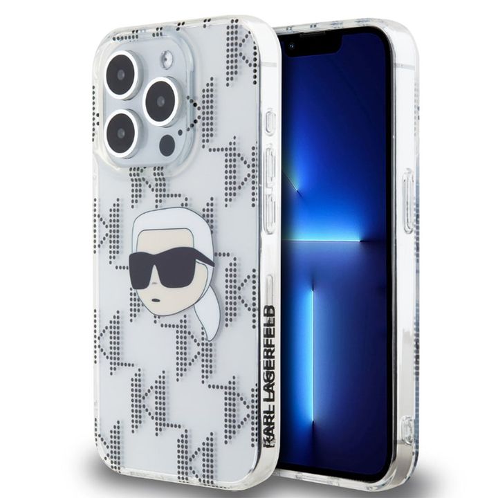Karl Lagerfeld IML Electroplated Karl Head Case for iPhone 15 Pro Transparent na NearMe.pl