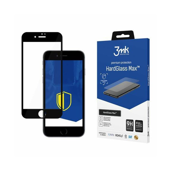 Szkło hartowane 3MK HardGlass Max do     Apple iPhone 7 czarny na NearMe.pl